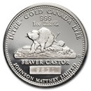 1 oz Silver Round - Johnson Matthey (Beaver Castor, Edward VII)