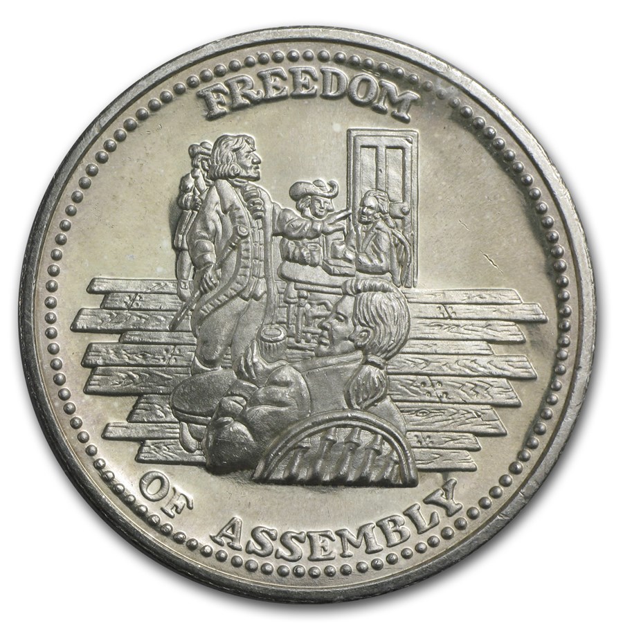 1 oz Silver Round - Johnson Matthey (Freedom of Assembly)