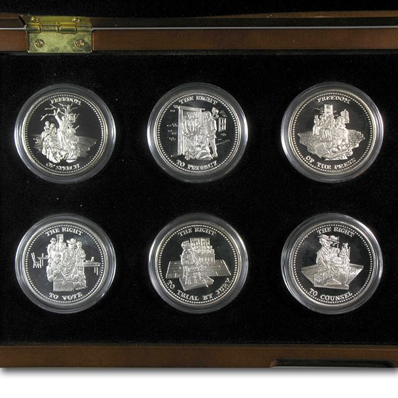 1 oz Silver Round - Johnson Matthey Freedom Series (Set w/Box) 1 oz Silver Round - Johnson Matthey Freedom Series (Set w/Box)