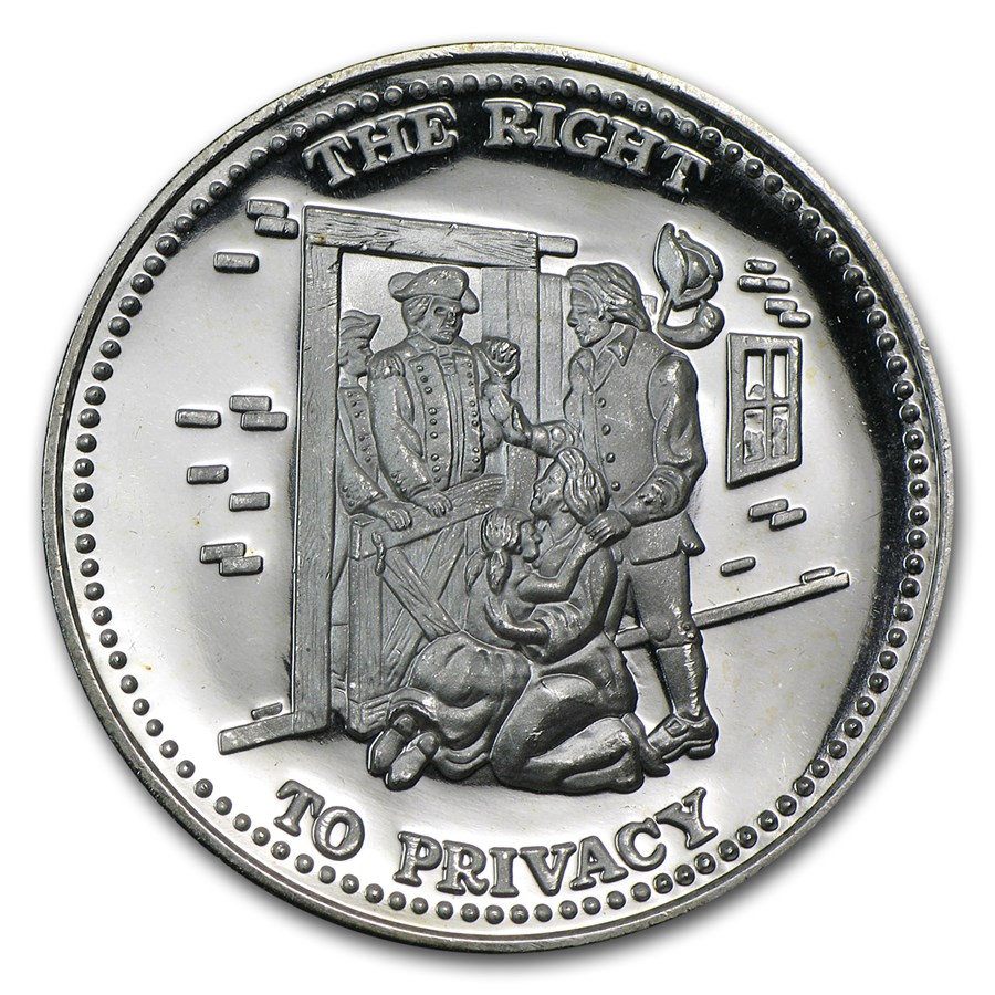 1 oz Silver Round - Johnson Matthey (Right to Privacy)