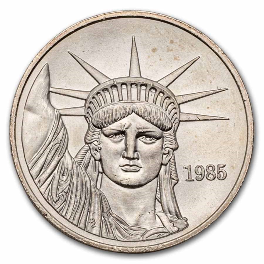 1 oz Silver Round - Johnson Matthey Vintage (Lib, MTB, Scruffy)