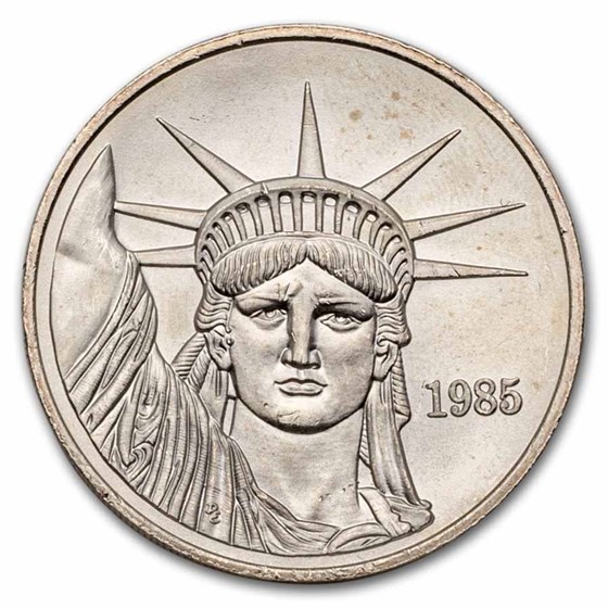 1 oz Silver Round - Johnson Matthey Vintage (Lib, MTB, Scruffy) 1 oz Silver Round - Johnson Matthey Vintage (Lib, MTB, Scruffy)