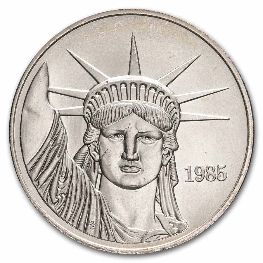 1 oz Silver Round - Johnson Matthey Vintage (Liberty Trade, MTB)