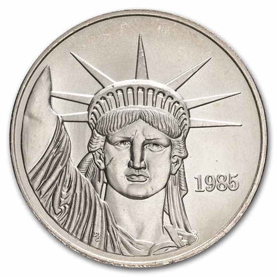 1 oz Silver Round - Johnson Matthey Vintage (Liberty Trade, MTB) 1 oz Silver Round - Johnson Matthey Vintage (Liberty Trade, MTB)