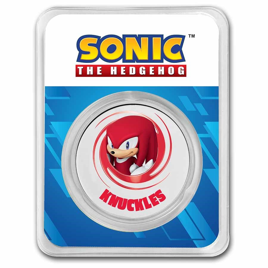 1 oz Silver Round Knuckles Colorized (with TEP)