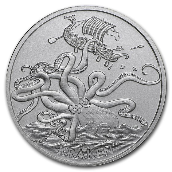1 oz Silver Round - Kraken (Anonymous Mint)