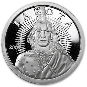 1 oz Silver Round - Lakota Sioux (Crazy Horse)