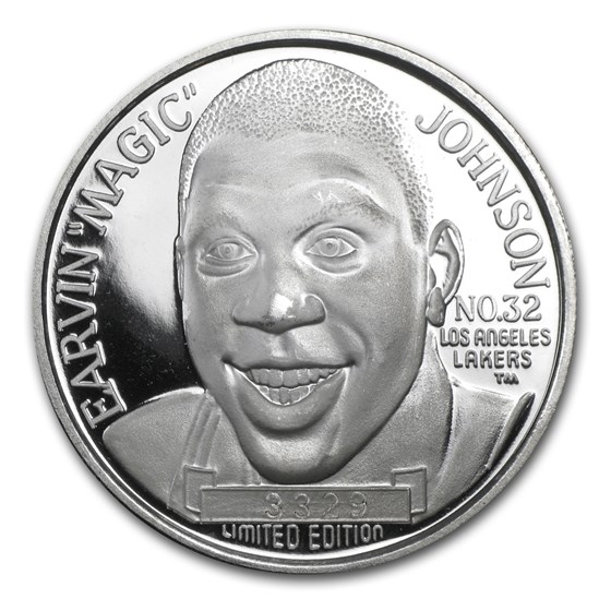 1 oz Silver Round - Magic Johnson