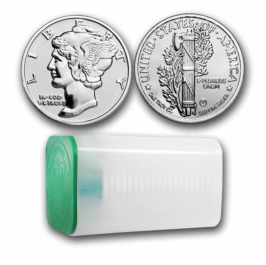 1 oz Silver Round - Mercury Dime - Lot of 20 | eBay