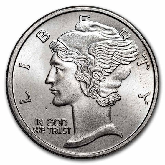 1 oz Silver Round - Mercury Dime (Replica) 1 oz Silver Round - Mercury Dime (Replica)
