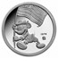 1 oz Silver Round - Mickey Mouse 60 Years Ambassador of Peace