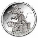 1 oz Silver Round - Mickey Mouse 60 Years Leader of the Band