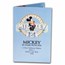 1 oz Silver Round - Mickey Mouse 60 Years Mickey and Walt