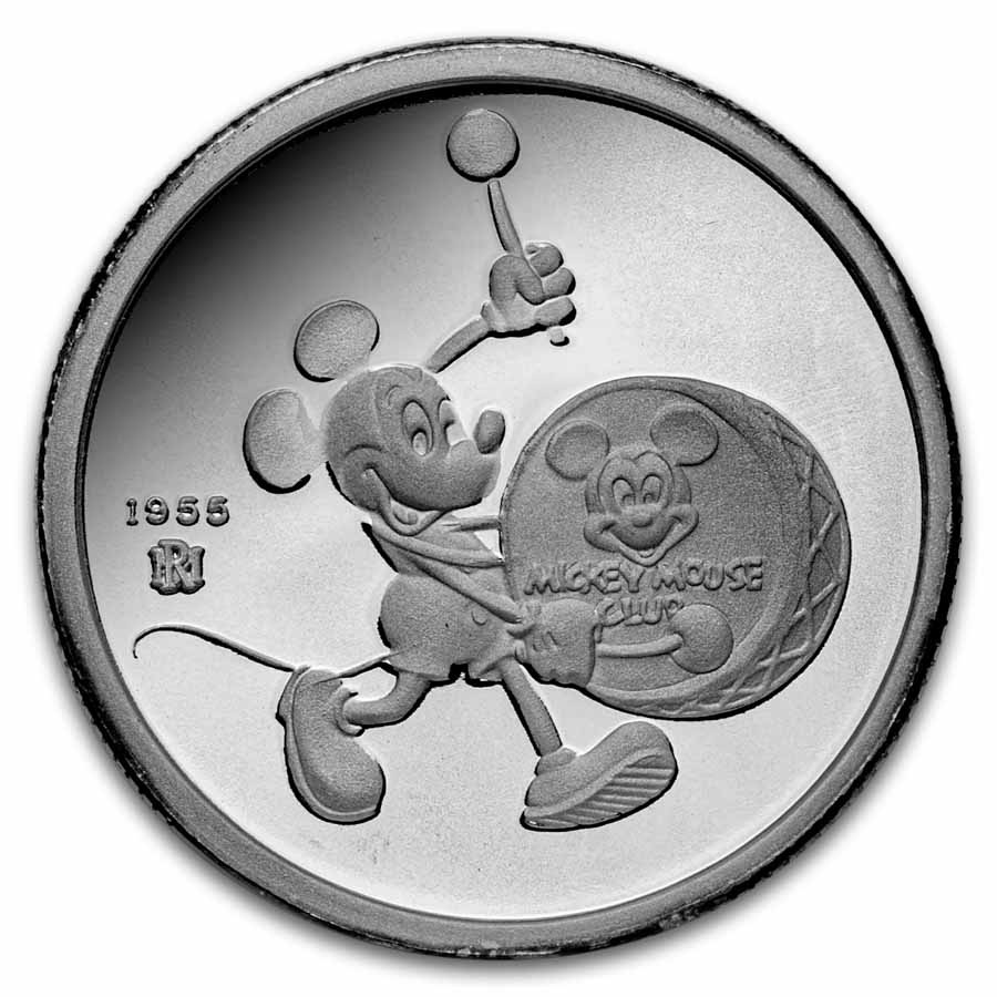 Buy 1 oz Silver 60 Year Anniv Mickey Mouse Club Round | APMEX