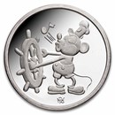 1 oz Silver Round - Mickey Mouse 60 Years Steamboat Willie