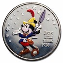 1 oz Silver Round - Mickey Mouse Brave Little Tailor (Enamel)