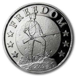 1 oz Silver Round - Minuteman (2009) 1 oz Silver Round - Minuteman (2009)