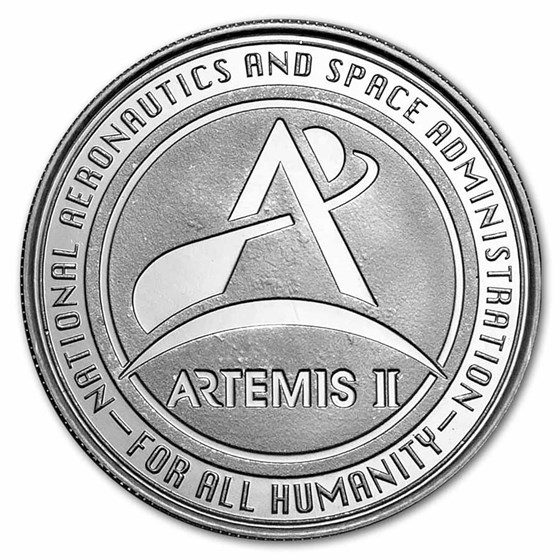 1 oz Silver Round - NASA Artemis II
