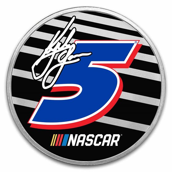 1 oz Silver Round - NASCAR Cup Series Champion - Kyle Larson