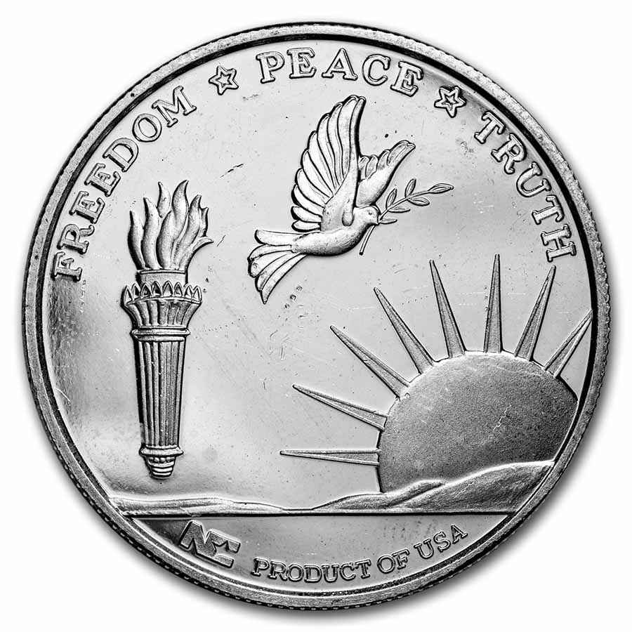Buy 1 oz Silver Round - NC Refiners & Assayers: Freedom. Peace
