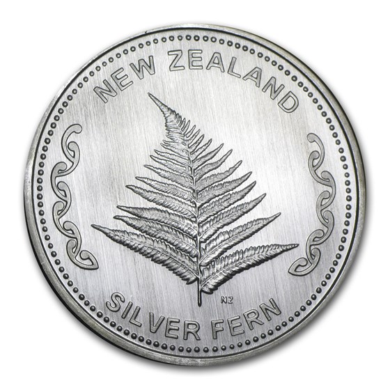 1 oz Silver Round - New Zealand Silver Fern 1 oz Silver Round - New Zealand Silver Fern