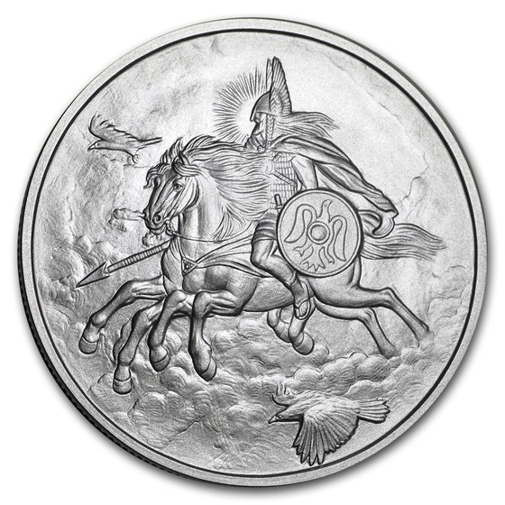 1 oz Silver Round - Nordic Creatures: Odin’s Steed – Sleipnir BU