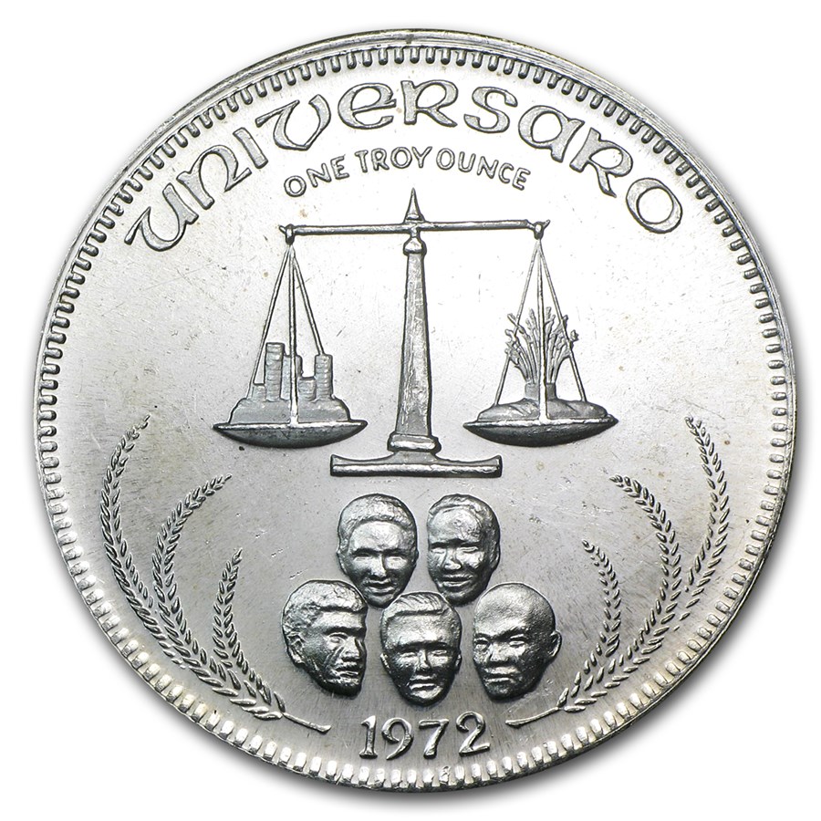 Buy 1 oz Silver Round - Omega/M & B Mining (Universaro/World Trade) | APMEX