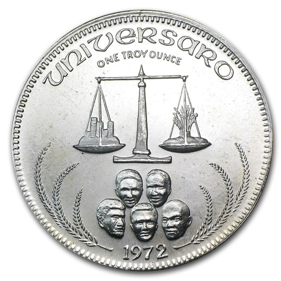1 oz Silver Round - Omega/M & B Mining (Universaro/World Trade) 1 oz Silver Round - Omega/M & B Mining (Universaro/World Trade)