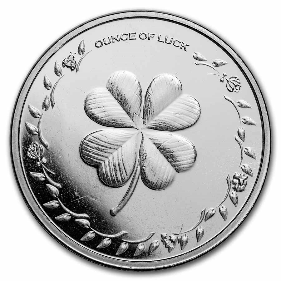 Mua Lucky Coins 4 Leaf Clover Coins Round Collectors Coins Silver