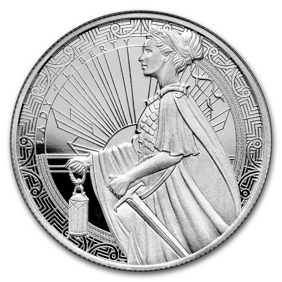 1 oz Silver Round - PAMP USA Lady of Liberty (MTB)