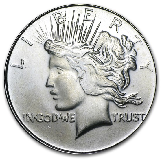 Buy 1 oz Silver Round Peace Dollar (Replica) APMEX
