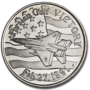 海軍メダル Buy 1 oz Silver Round - Persian Gulf Victory Proof | APMEX