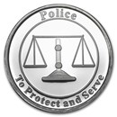 1 oz Silver Round - Police