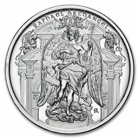 1 oz Silver Round - Raphael (Archangel Series)