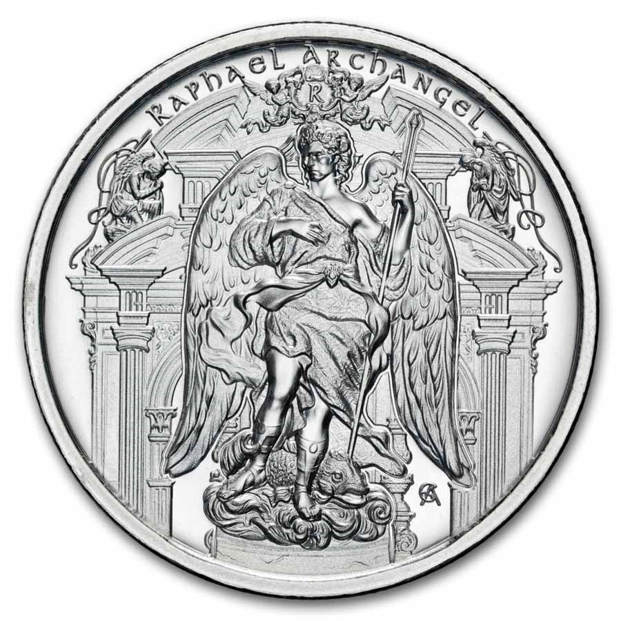 1 oz Silver Round - Raphael (Archangel Series)