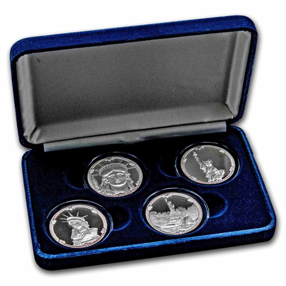 1 oz Silver Round - Rarities Mint (Liberty Series PF 4-Coin Set)