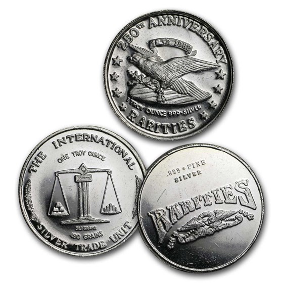 1 oz Silver Round - Rarities Mint (Random Motif) 1 oz Silver Round - Rarities Mint (Random Motif)