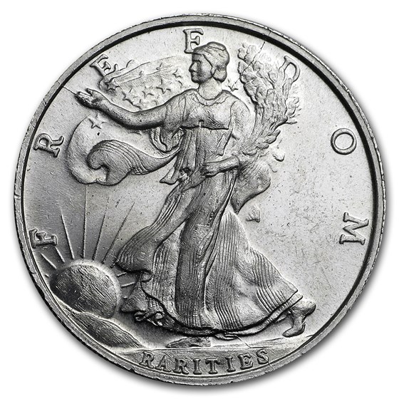 1 oz Silver Round - Rarities Mint (Walking Liberty) 1 oz Silver Round - Rarities Mint (Walking Liberty)