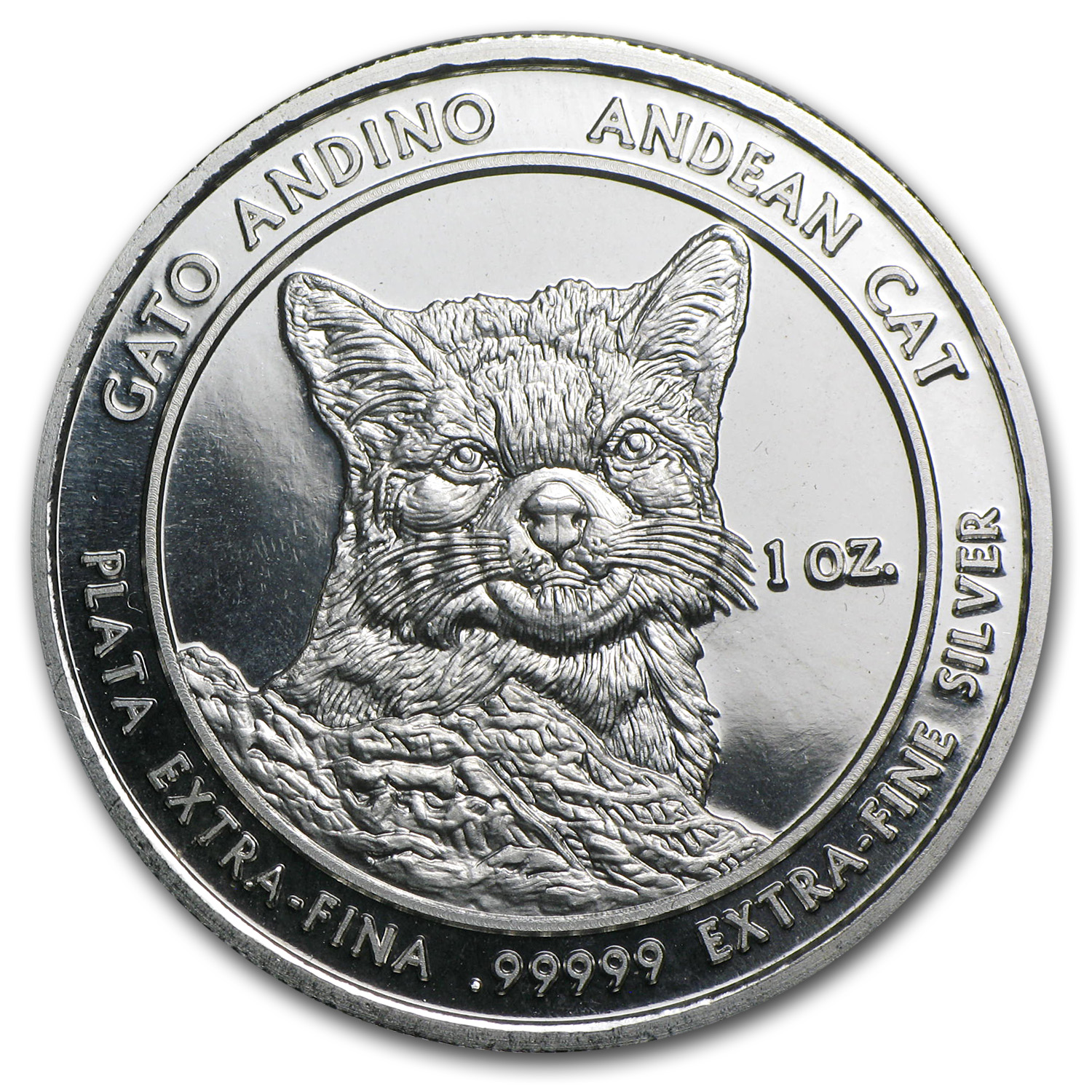 Andean Cat Royal Silver Proof 2011 99999 Pure 