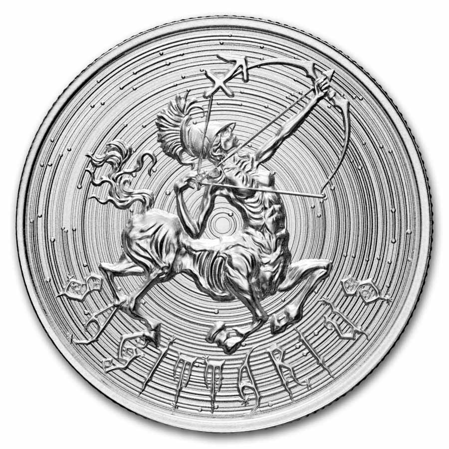 1 oz Silver Round - Sagittarius (Zombie Zodiacs)