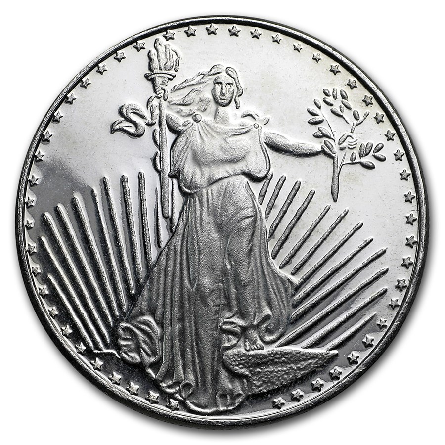 1 oz SilverTowne Saint-Gaudens Silver Rounds l JM Bullion™