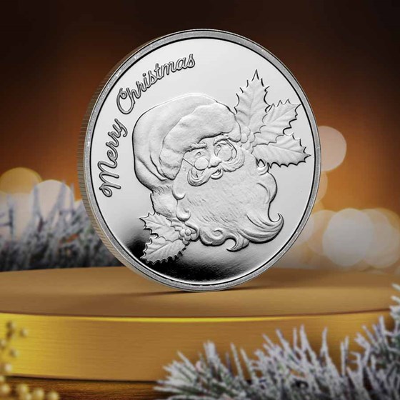 1 oz Silver Round - Santa