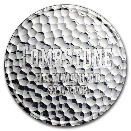1 oz Silver Round - Scottsdale Tombstone Hammered Silver Piece 1 oz Silver Round - Scottsdale Tombstone Hammered Silver Piece