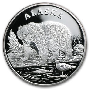 1 oz Silver Round - Seal of the State of Alaska 1 oz Silver Round - Seal of the State of Alaska
