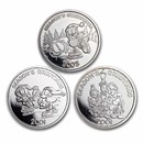 1 oz Silver Round - Season's Greetings Garfield (Random Motif)