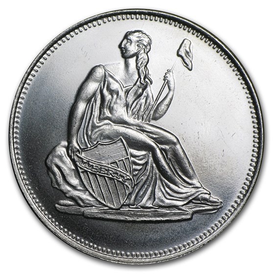 1 oz Silver Round - Seated Liberty Dollar (Replica) 1 oz Silver Round - Seated Liberty Dollar (Replica)