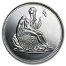 1 oz Silver Round - Seated Liberty Dollar (Replica)