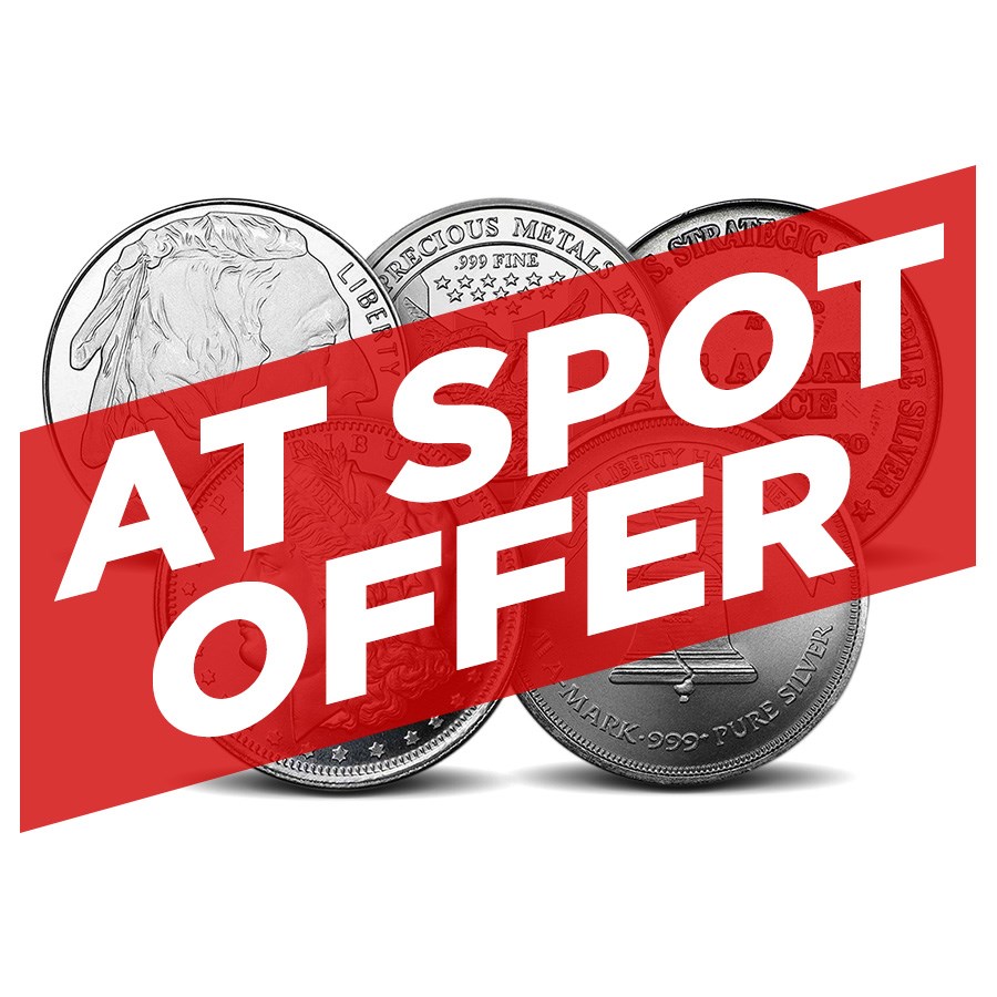 1 oz Silver Round - Secondary Market - AT SPOT!