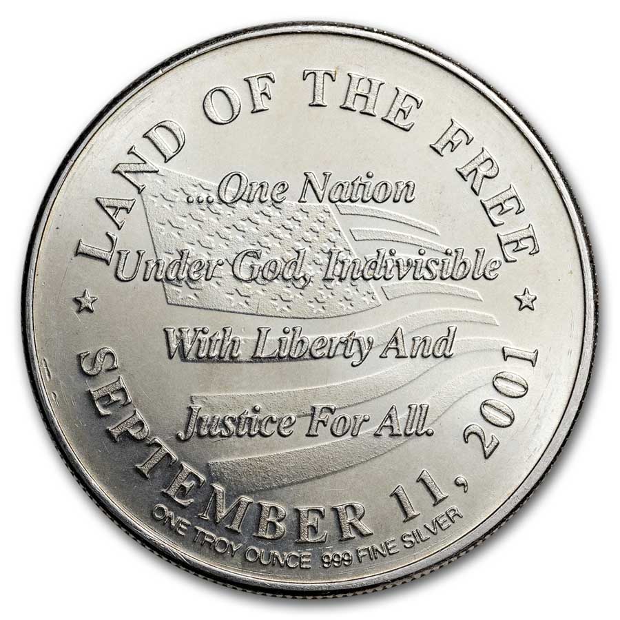 Buy 1 oz Silver Round - September 11, 2001 (Twin Towers) | APMEX