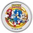 1 oz Silver Round Sonic Colorized (with TEP)